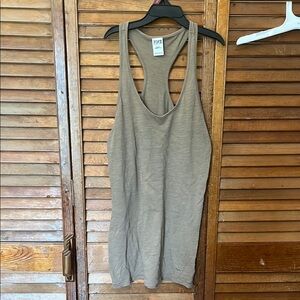 PINK Victoria's Secret Gray Sleeveless Tank Top